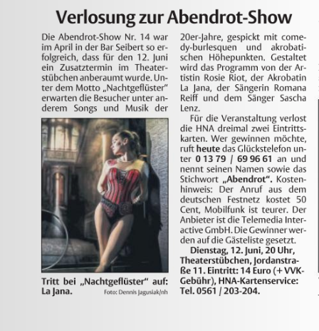 Verlosung HNA - Nachtgeflüster