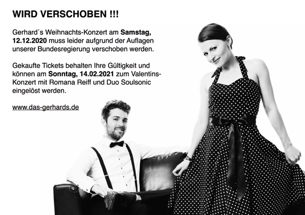 Absage Gerhard´s
