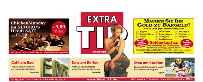 Titel Extra Tip 22.3.2017 